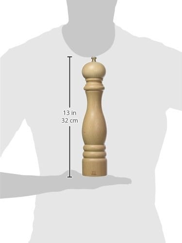 Peugeot Paris manuel tuz değirmeni, klasik öğütme derecesi ayarı, yükseklik: 30 cm, ahşap, doğal, 0870430/SME - Seçenekler: 5.5x5.5x12 cm, 30 cm, 13.5x13.5x110 cm