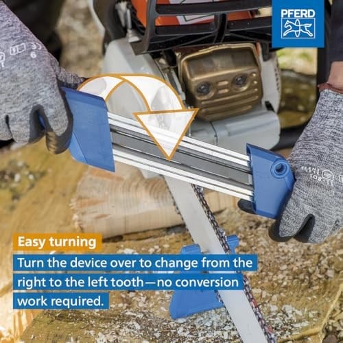 PFERD 17300 11098040 zincir testere bileyici CHAIN SHARP CS-X, törpü çapı 4,0 mm – testere dişini ve derinlik sınırlayıcıyı tek bir işlemde düzenleyin, zincir bölünmesi 44263 inç düşük profil