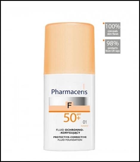 Pharmaceris SPF 50+ Ivory Protective Corrective Foundation Kapatıcı Fondöten Fluide Kapatıcı Fondoten (50 ml)