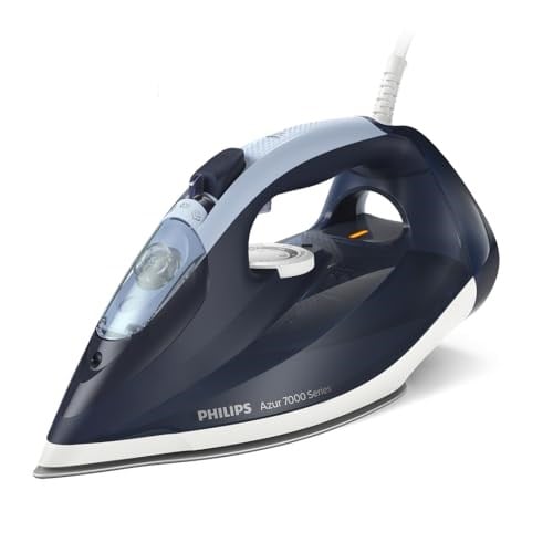 Philips 7000 Serisi Buharlı Ütü - 2800W, SteamGlide Plus Taban, 250 g Güçlendirme, 50 g/dk Sürekli Buhar, Otomatik Kapanma, Hızlı Kireç Temizleme (DST7 - Seçenekler: DST7030/20, DST7040/80, DST7020/20
