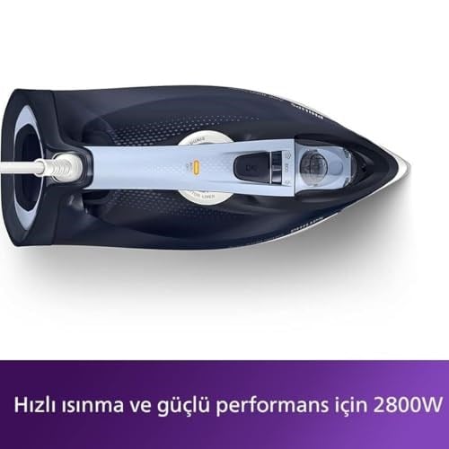Philips 7000 Serisi Buharlı Ütü - 2800W, SteamGlide Plus Taban, 250 g Güçlendirme, 50 g/dk Sürekli Buhar, Otomatik Kapanma, Hızlı Kireç Temizleme (DST7 - Seçenekler: DST7030/20, DST7040/80, DST7020/20