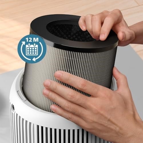 Philips 900 Serisi HEPA NanoProtect Filtre, Üstün Hava Kalitesi, Partiküllerin%99,97sini Yakalar, Kokuları Azaltır, Alerji ve Astım Hastaları İçin İdeal, Kullanıcı Dostu Tasarım (FY0910/30)