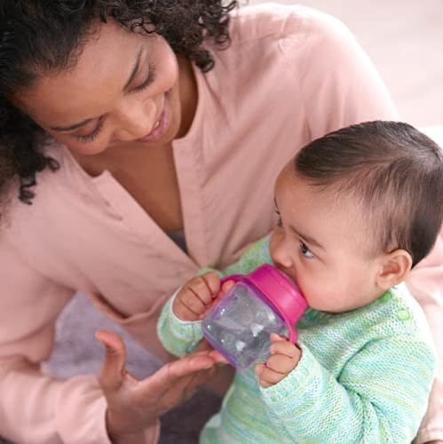 Philips Avent Eğitici Damlatmaz Bardak, 6 Ay+, Kız Bebekler için, Yumuşak Silikon Uç, Kolay Tutuş, Sızdırmaz Tasarım, Bulaşık Makinesinde Yıkanabilir, 200 ml, SCF551/03