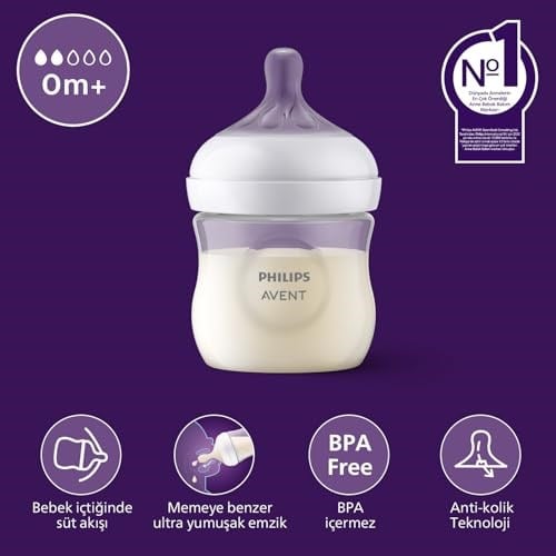 Philips Avent Natural Response PP Biberon, 125ml, 0-3m, SCY900/01