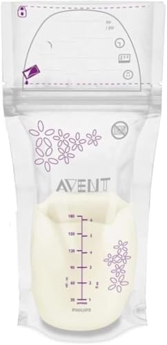 Philips Avent SCF603/25, Anne Sütü Saklama Poşetleri, 25 x 180 ml, Şeffaf
