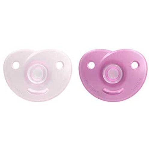 Philips Avent Soothie Emzik, 0‑6 Ay Kız Bebekler için, 2’li Paket, Ortodontik Silikon, BPA İçermez, Tek Parça Tasarım, Hastane Onaylı, Taşıma Kutulu, SCF099/22