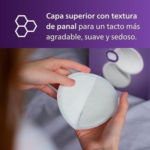 Philips Avent Tek Kullanımlık Göğüs Pedleri, 60lı, Ultra İnce ve Emici, Petek Doku, Gece Gündüz Konfor, Hijyenik Ambalajlı, Sızdırmaz ve Hava Alan Yapı, SCF254/61