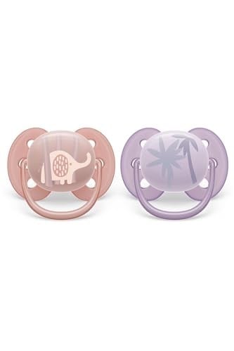 Philips Avent Ultra Hava Emziği Ortodontik ve BPA, Ekstra Havalandırma Delikleri 0-6 Ay (Kız Tasarımı) 2li Paket
