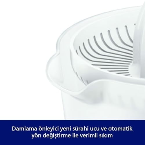 Philips Daily Collection Narenciye Sıkacağı, 25W, 500 ml Meyve Suyu Sürahisi, Otomatik Yön Değiştirme, Kablo Saklama, HR2738/00