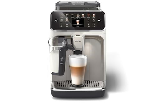 Philips Ev Aletleri Türkiye 5500 Serisi LatteGo Tam Otomatik Espresso Makinesi EP5543/90-20 İçecek, Beyaz Krom - Seçenekler: EP5543/90, EP5547/90, BAR300/03, EP2220/10, EP3343/50...