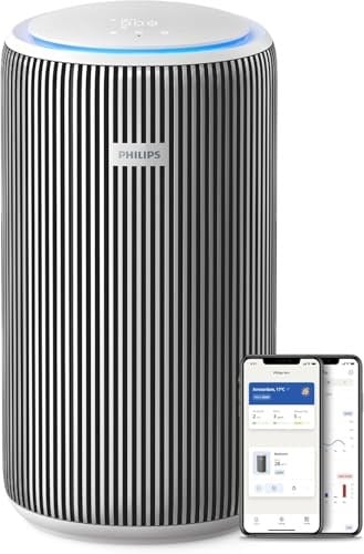 Philips Hava Temizleyici 3200 Serisi - HEPA NanoProtect + Aktif Karbon Filtre, CADR 520m³/sa 135m² Alerji Hastaları İçin, Ultra-sessiz, Akıllı ve Enerji Verimli, Gümüş (AC3220/10)