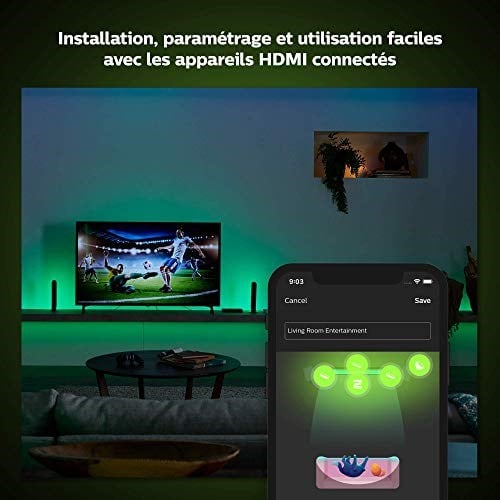 Philips Hue HDMI Sync Box, 4 HDMI Bağlantısı, Akıllı Aydınlatma Siyah