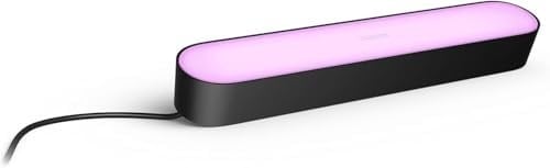 Philips Hue Play Pack Ambiance Beyaz ve Renkli, Siyah, 2.6.6W Temel Paket Kiti, Alexa, Google Assistant ve Apple Homekit ile çalışır