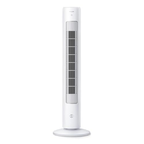Philips Kule Tipi Fan 5000 Serisi, 105 cm ince tasarım, Uzaktan kumanda, Zamanlayıcı, 3 Hız, 3 Mod, 40W, Güçlü Ama Sessiz Hava Akışı, Aromaterapi İçin Uygun, Beyaz, CX5535/00