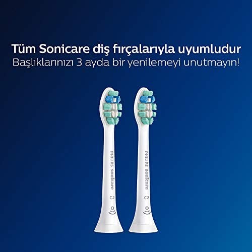 Philips Sonicare Optimal Plaque Defence - Sonic Şarjlı Diş Fırçası 2li Yedek Başlık - Beyaz