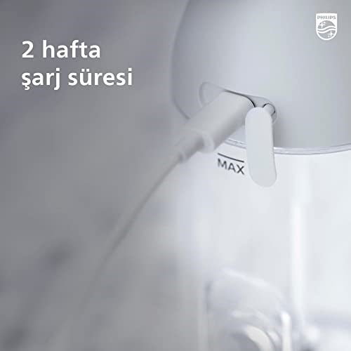 Philips Sonicare Power Flosser 3000 Ağız Duşu Kablosuz, Yedek Başlık - Beyaz HX3806/31