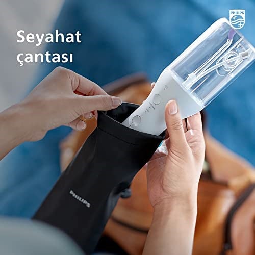 Philips Sonicare Power Flosser 3000 Ağız Duşu Kablosuz, Yedek Başlık - Beyaz HX3806/31