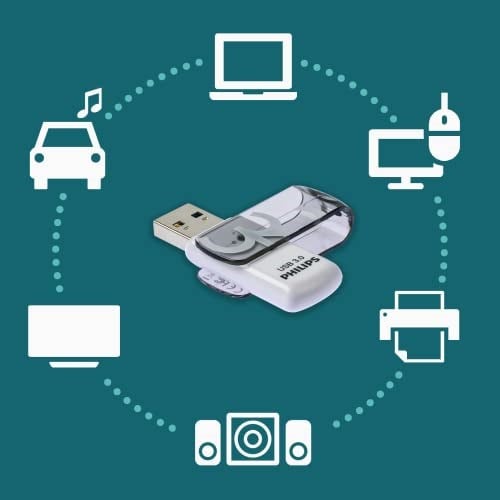 Philips Vivid Super Speed 32 GB USB Stick 3.0 Turuncu - Seçenekler: 32 GB, 128 GB