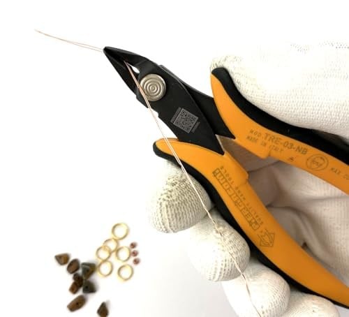 Piergiacomi Micro Soft-Wire Cutter with an 8 mm Long Jaw set at a 21-derece Angle for Flush-Cutting terminal kablo UP to 1.3 mm (16AWG), 1 adet, TRE03NB