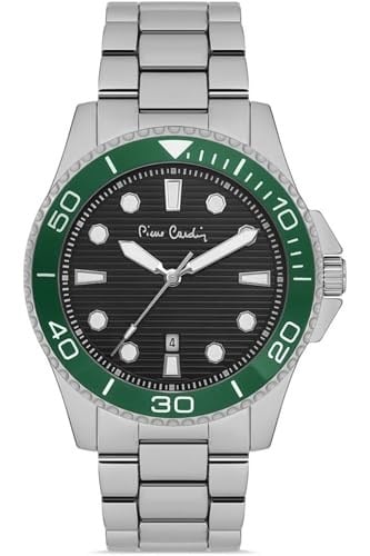 Pierre Cardin 800311F09 Kol Saati, Gri-Yeşil, Standart