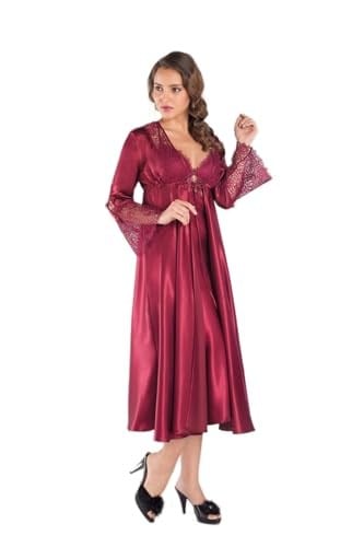 Pierre Cardin Kadın Bordo Altılı Saten Çeyiz Seti 6620