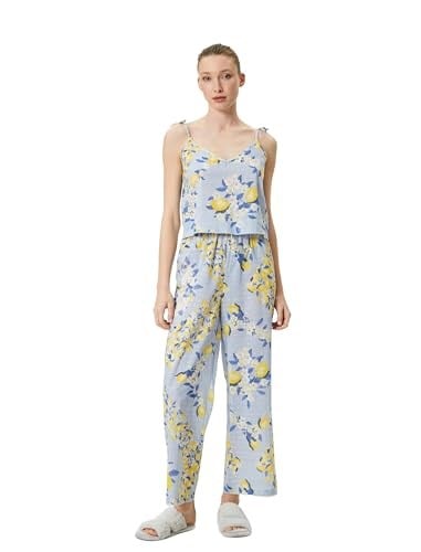 Pijama Altı Beli Bağcıklı Fırfırlı Pamuklu