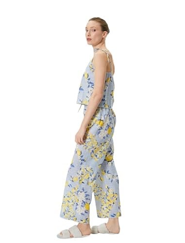Pijama Altı Beli Bağcıklı Fırfırlı Pamuklu