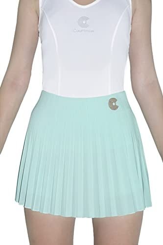 Pileli Yeşil Tenis Eteği