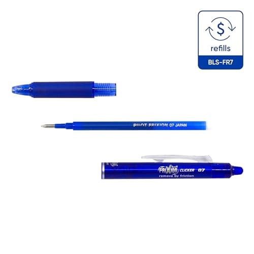 Pilot Blrt-Fr7-L Frixion Clicker Kalem, Mavi - Seçenekler: 0.7mm, 1 Count (Pack of 1), Dreifach, Tek