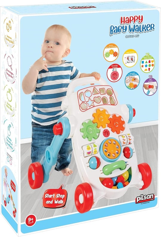 Pilsan Happy İlk Adım Arabası(Pembe)
