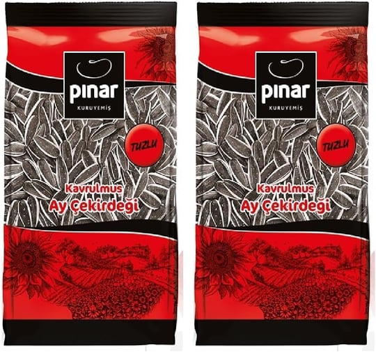 Pınar Kavrulmuş Ala Ayçekirdeği Tuzlu 400 gr Şeffaf (2 paketi)