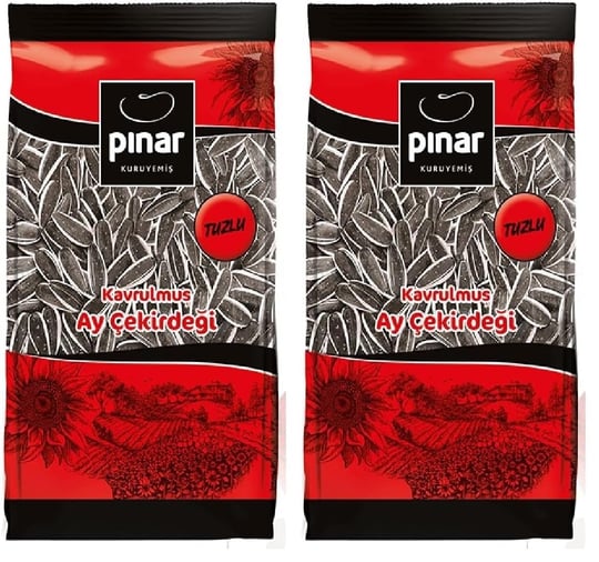 Pınar Kavrulmuş Ala Ayçekirdeği Tuzlu 400 gr Şeffaf (2 paketi)