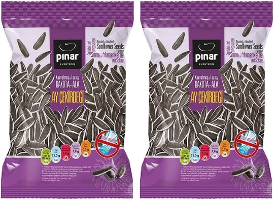 Pınar Siyah-Ala Ayçekirdeği Tuzsuz 125 gr (2 paketi)