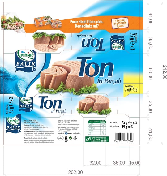 PINAR TON BALIK 75 GR.*3