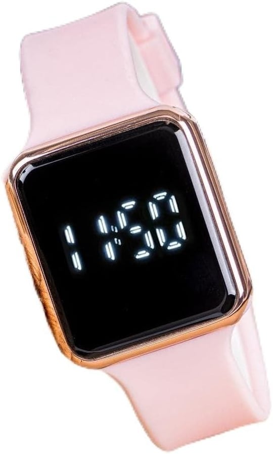 Pinkoli Watch Pembe Renk Dokunmatik Led Ekran Rose Kasa Kız Çocuk Kadın Saati ST-304002