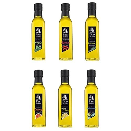 Pino Roble Acı Kırmızı Biber Çeşni Esansiyel Yağlı Soğuk Sıkım Yüksek Polifenollü Gurme Sızma Zeytinyağı Vegan Glutensiz 250 ml