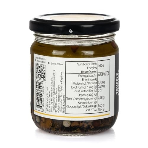 Pino Roble Dilimlenmiş Siyah Trüf Tuber Aestivum Mantarlı Melanosporum Trüf Esanslı Sızma Zeytinyağ Marineli Carpaccio 160 gr
