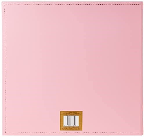 Pioneer Photo Albums Kolaj Çerçevesi Kabartmalı inç Bebek inç Dikişli Suni Deri Kılıf Bellek Defteri, Bebek Pembesi,