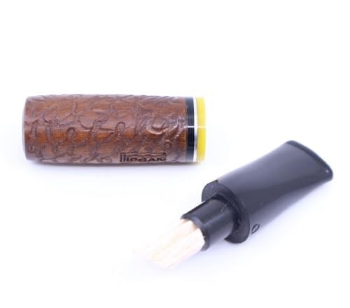 Pipsan Toscanello Backwoods Duman Desen İşlemeli Ağızlık Kahverengi - Siyah/Sarı Şeritli