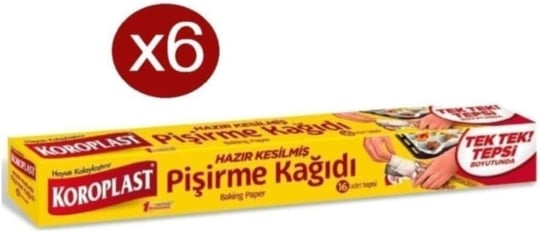 Pişirme Kağıdı - Hazır Kesilmiş X 6 Paket (42 * 37)