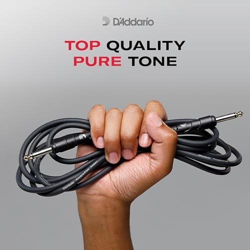 Planet Waves DAddario Gitar Kablosu - Klasik Seri Enstrüman Kablosu - 1/4 İnç Fiş 1/4 İnç Fiş - 3.048 Sayaç - 1li Paket - Seçenekler: 1.52 m, 3.048 Meter, 4.57 m, 6.10 m, Dik açı, Düz