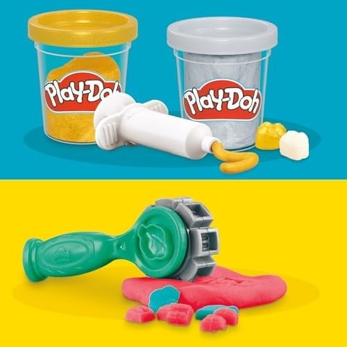 Play-Doh Drill N Fill Diş Hekimi Oyun Hamuru Seti, 3 Yaş Ve Üzeri Çocuklar İçin, 8 Modelleme Bileşiği Kutusu, Toksik Değildir, Çeşitli Renkleri Mevcuttur