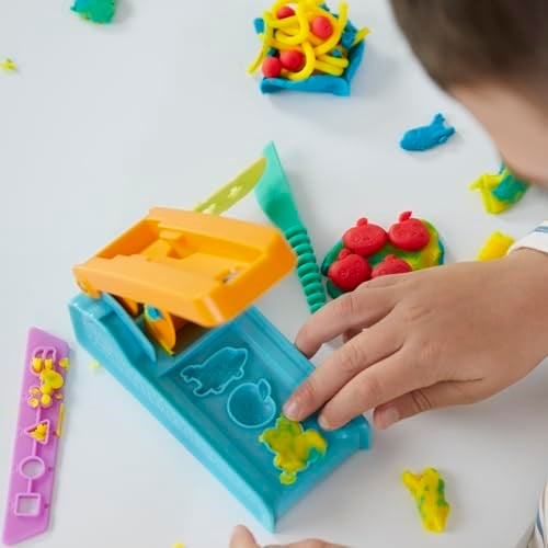Play-Doh Eğlenceli Fabrika Başlangıç Seti | 3 Yaş ve Üzeri Kız ve Erkek Çocuklar İçin Okul Öncesi Oyuncak | Çocuklar İçin Sanat ve El İşi Seti | 3 Oyun Hamuru Rengi Dahil