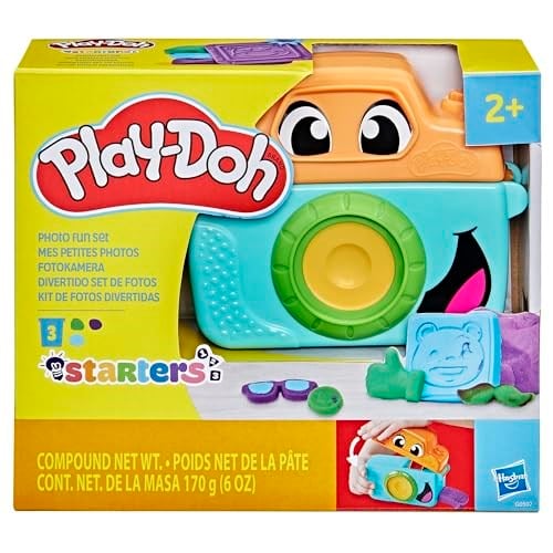 Play-Doh Fotoğraf Eğlencesi Başlangıç Seti | Hayal Gücüne Dayalı Oyun İçin Oyuncak Kamera | 2 Yaş ve Üzeri Kız ve Erkek Çocuklar İçin Sanat ve El İşi Etkinlikleri | 7 Aksesuar ve Oyun Matı Dahil
