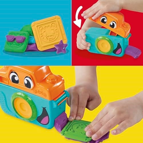 Play-Doh Fotoğraf Eğlencesi Başlangıç Seti | Hayal Gücüne Dayalı Oyun İçin Oyuncak Kamera | 2 Yaş ve Üzeri Kız ve Erkek Çocuklar İçin Sanat ve El İşi Etkinlikleri | 7 Aksesuar ve Oyun Matı Dahil