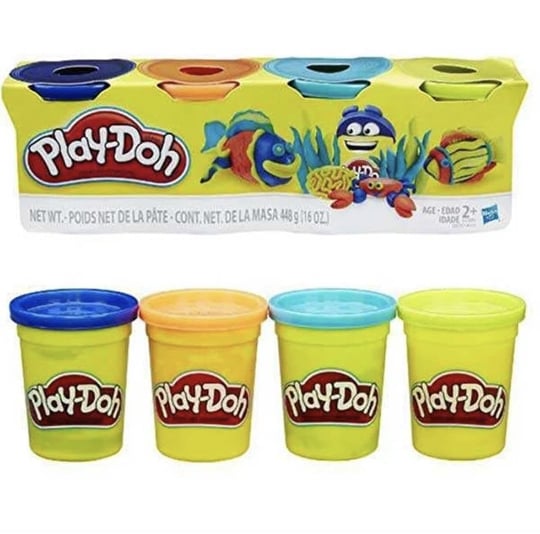 Play-Doh Tatlı Renkler Oyun Hamuru 4lü Paket | Her Biri 113 g (4 oz) Kutu | 2 Yaş ve Üzeri Çocuklar İçin | Sanat ve El İşi Etkinlikleri ile Parti Hediyeleri İçin İdeal