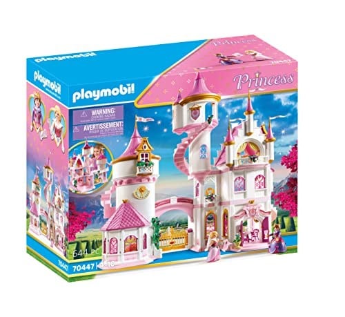 Playmobil 70447 Büyük Prenses Kalesi, prensler ve prensesler için büyülü dünya, eğlenceli, yaratıcı rol yapma, oyun seti 4 yaş ve üzeri çocuklar için uygundur