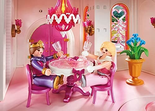 Playmobil 70447 Büyük Prenses Kalesi, prensler ve prensesler için büyülü dünya, eğlenceli, yaratıcı rol yapma, oyun seti 4 yaş ve üzeri çocuklar için uygundur