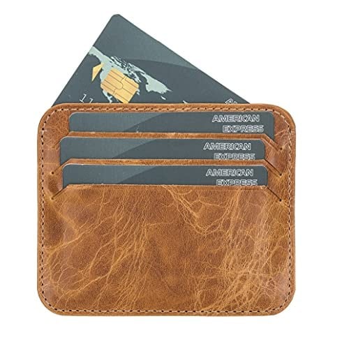 PLM Bouletta Pedro Slim Unisex Deri Kartlık V18 Taba