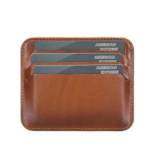 PLM Bouletta Pedro Slim Unisex Deri Kartlık RST2EF Taba